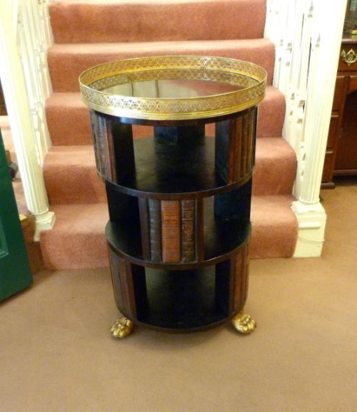 Regency Rosewood Circular Library Bookcase