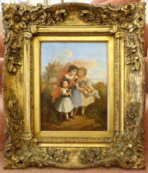 Victorian Oil Painting on Board