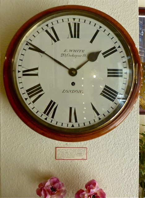 A Good Mahogany English Fusee Wall Clock