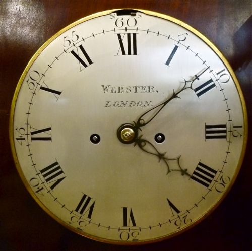 fig 1. VERY FINE ENGLISH VERGE BRACKET CLOCK BY WEBSTER