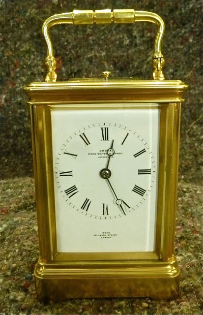 fig 1. VERY FINE CARRIAGE CLOCK (REPEATER) BY DROCOURT