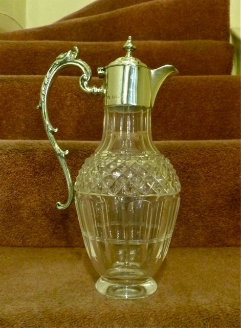 Edwardian Silver Mounted Claret Jug