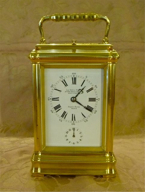 Very Rare Leroy Bottom-wind Carriage Clock