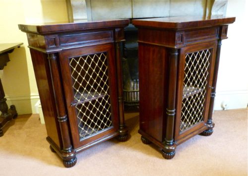 Fine Pair of Library Cabinets by Gillows