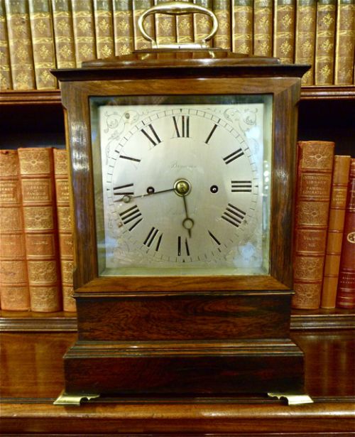 Regency Period Rosewood Mantle Clock