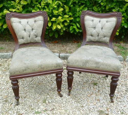 Good Pair of Mahogany Chairs by Gillows