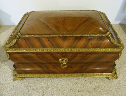 French Kingwood & Ormolu Jewellery Casket