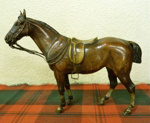 Large Vienna Cold-painted Bronze Horse