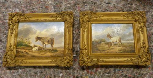 Pair of Small 19th Century Oil Paintings