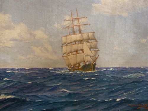 Marine Oil on Canvas