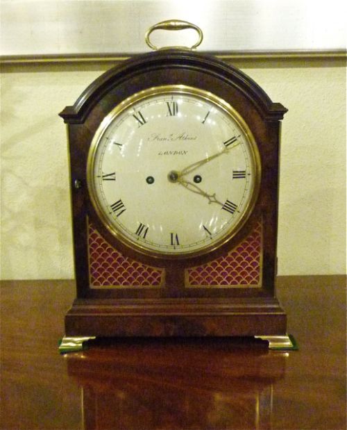 London Mahogany Regency Period Bracket Clock