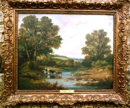 fig 1. ALFRED VICKERS: ENGLISH LANDSCAPE OIL ON CANVAS