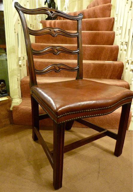 Set of 8 Chippendale Style Mahogany Dining Chairs