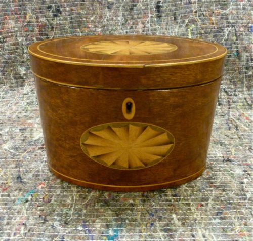 Good Late 18th Century Oval Tea Caddy