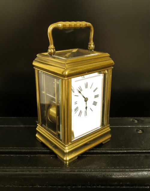 Pretty "Three-quarter" Size Striking Carriage Clock by Jacot
