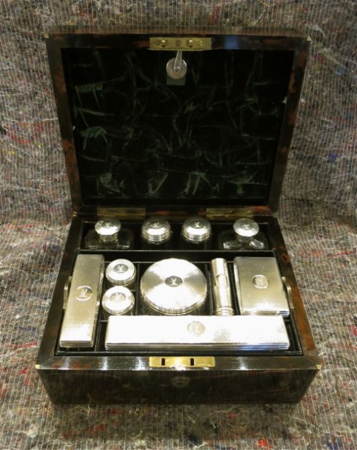 Gentleman's Silver-fitted Dressing Case