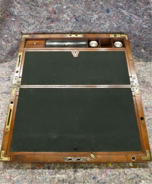 fig 1. LARGE GEORGE III WRITING BOX WITH MANY FITTINGS