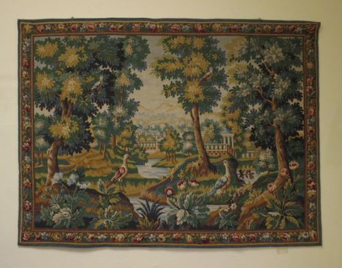 Large French Aubusson Style Wall Hanging Tapestry