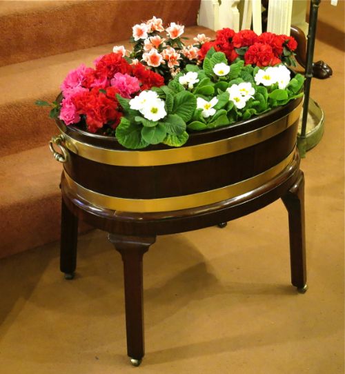 A Fine Georgian Brass-bound Oval Wine Cooler