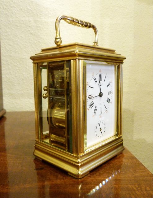 fig 1. RARE QUARTER-STRIKING & REPEATING CARRIAGE CLOCK