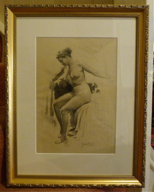 Fortunino Matania: A Charming Pencil Drawing