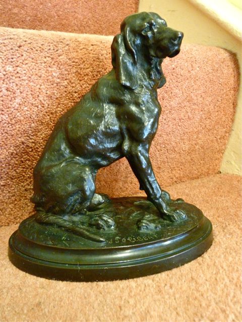 Fine French Animalier Bronze of a Hound