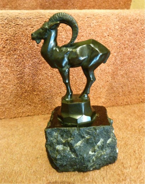 An Amusing Art Deco Bronze of an Ibex