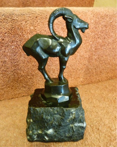 fig 1. AN AMUSING ART DECO BRONZE OF AN IBEX