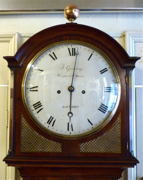 Compact London Regency Mahogany Longcase Clock