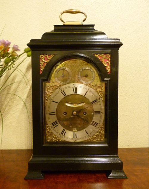 fig 1. 18TH CENTURY LONDON VERGE BRACKET CLOCK