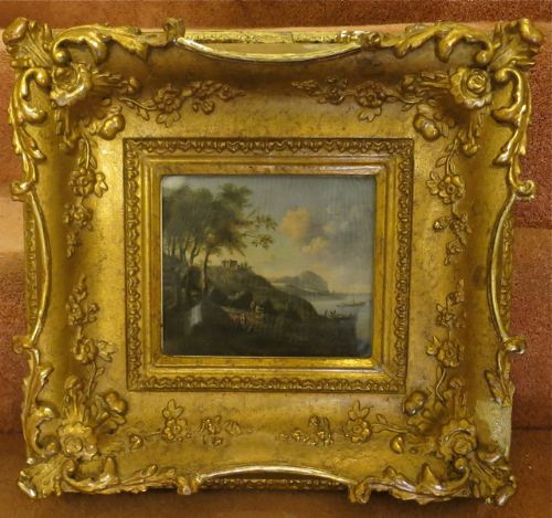 Oil Painting on Panel: Continental Landscape