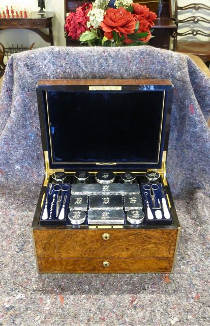 A Lady's Superb Fitted Dressing & Jewellery Box