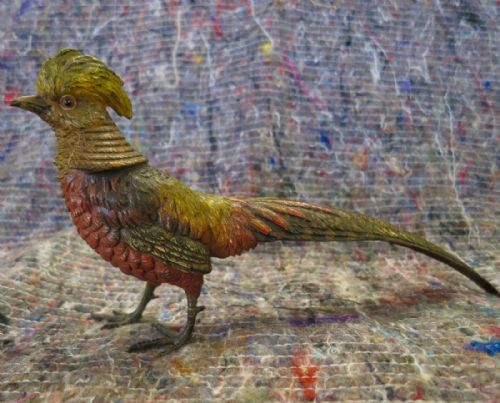 Austrian Cold-painted Bronze "Golden" Pheasant