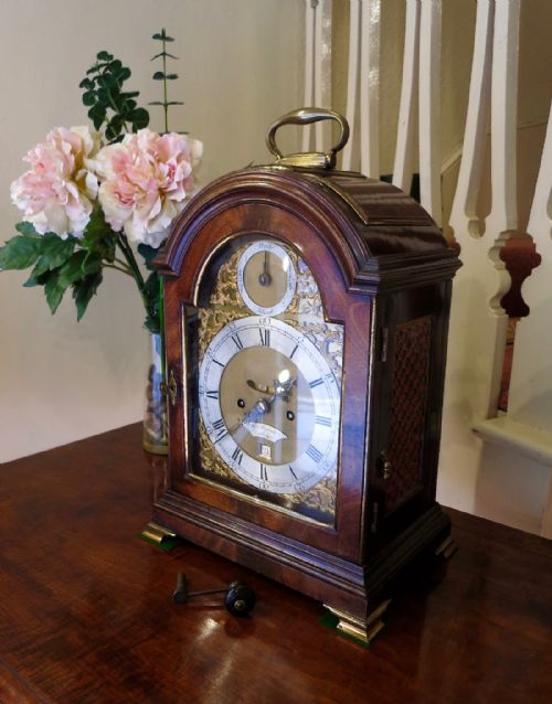 Georgian Mahogany Verge Bracket Clock