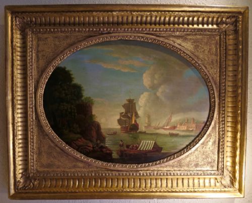 Anonymous: Marine Oil Painting on Canvas