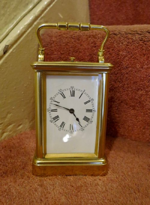 Good French Repeating Carriage Clock by Drocourt