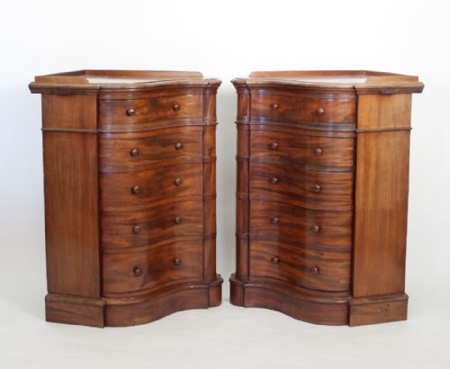 Interesting Pair of Floor-standing Corner Cabinets