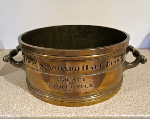 Imperial Half Bushel Bronze Measure Dated 1834