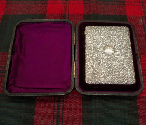 Cased Silver Card Case by George Unite