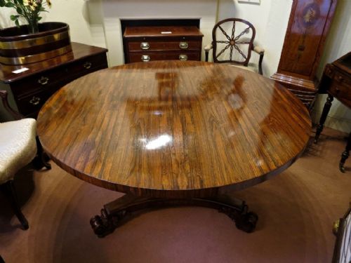 Large Round Dining Table by Gillows