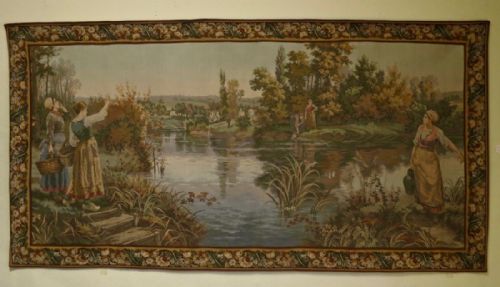 Large French Machine-made Tapestry