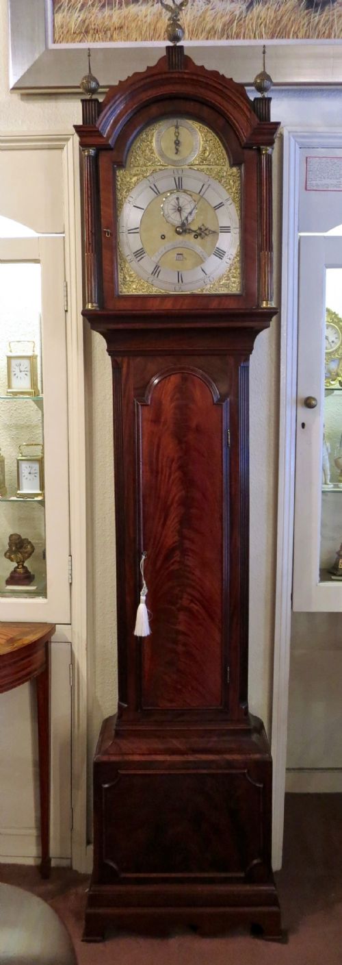 Fine, Compact London Mahogany Longcase Clock