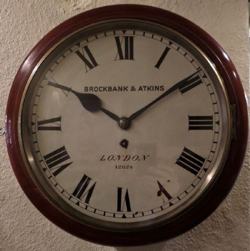Brockbank & Atkins: Good Victorian Wall Clock