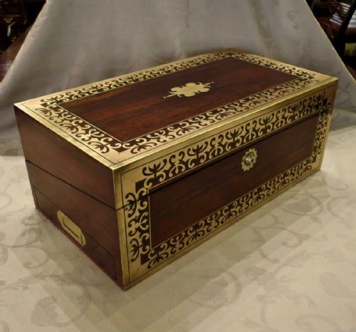 Regency Brass-inlaid Writing Box