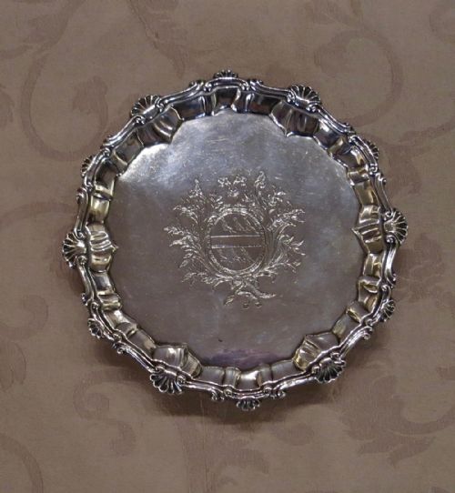 George II Hallmarked Silver Salver