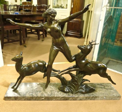 Large and Impressive Art Deco Bronze Sculpture