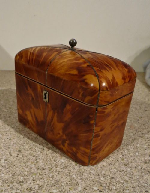 Regency Period Tortoiseshell Tea Caddy