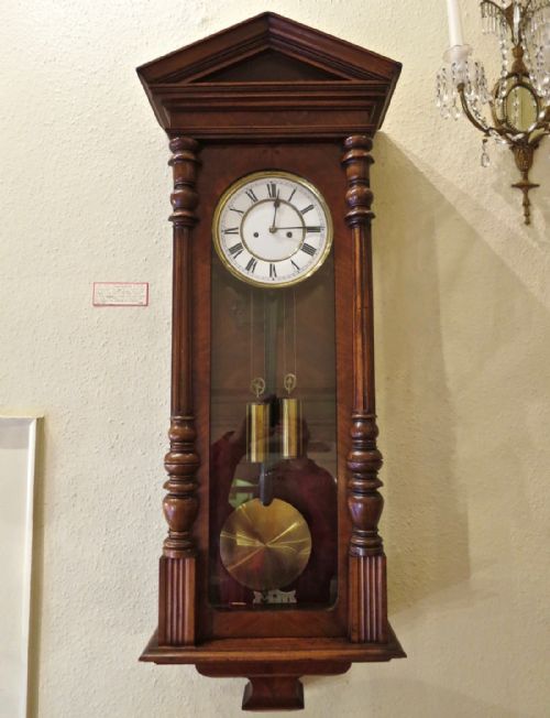 Striking 8-Day Walnut "Vienna" Regulator