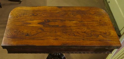 fig 1. A SUPERB CARD TABLE by GILLOWS OF LANCASTER