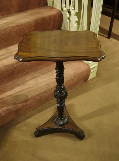 A Charming Solid Mahogany Wine Table